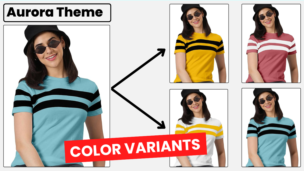 Display Color Variants as Separate Products - Shopify AURORA Theme