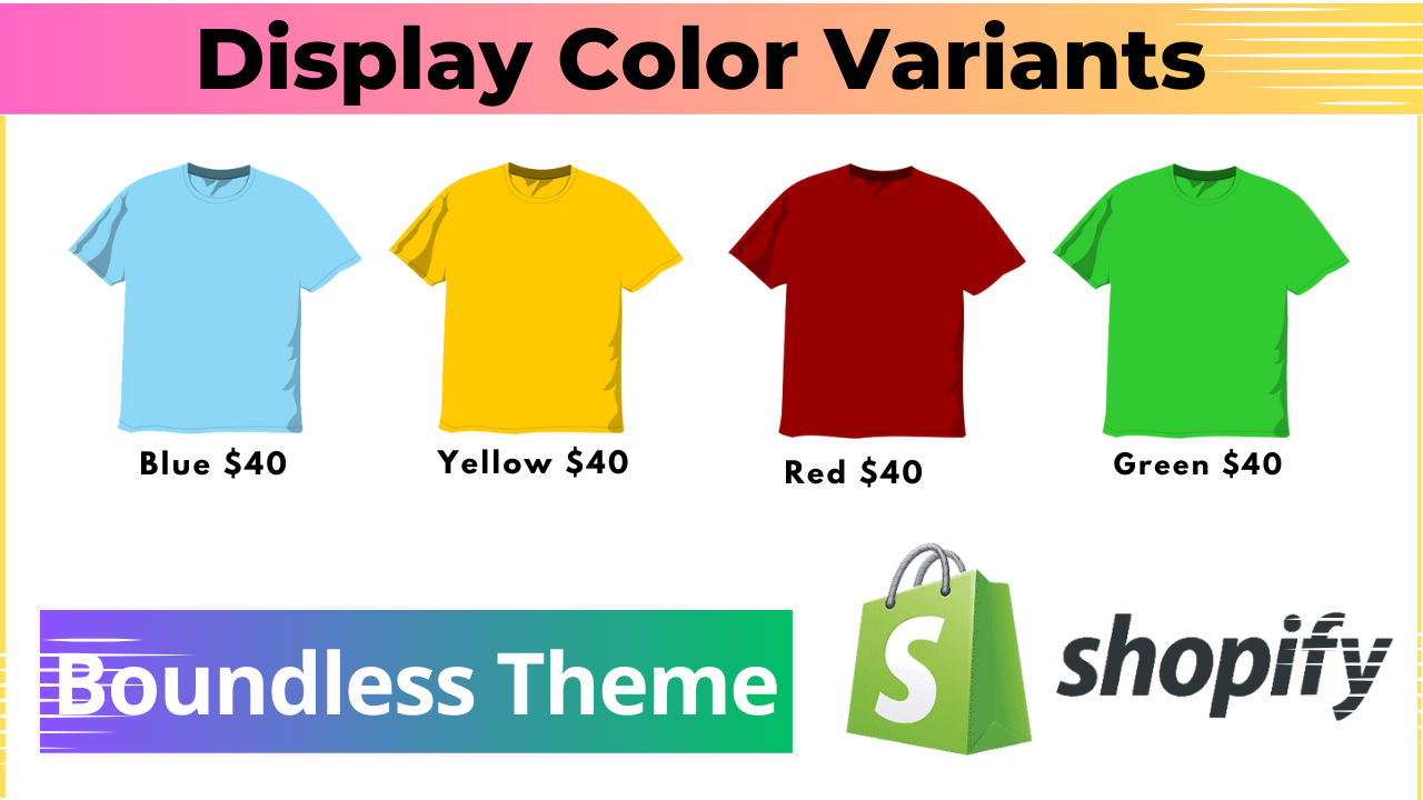 Products By Color Variants - Boundless Theme