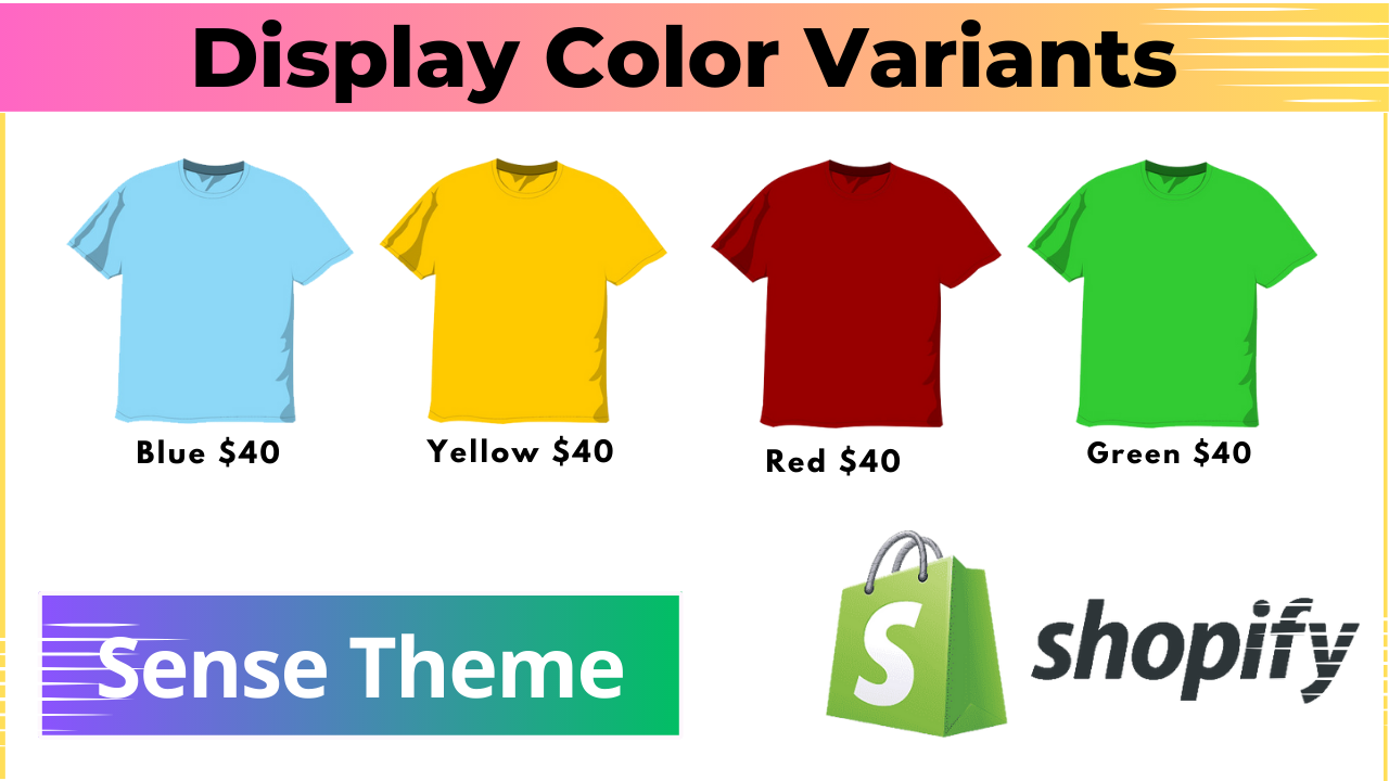 Products By Color Variants - Sense Theme